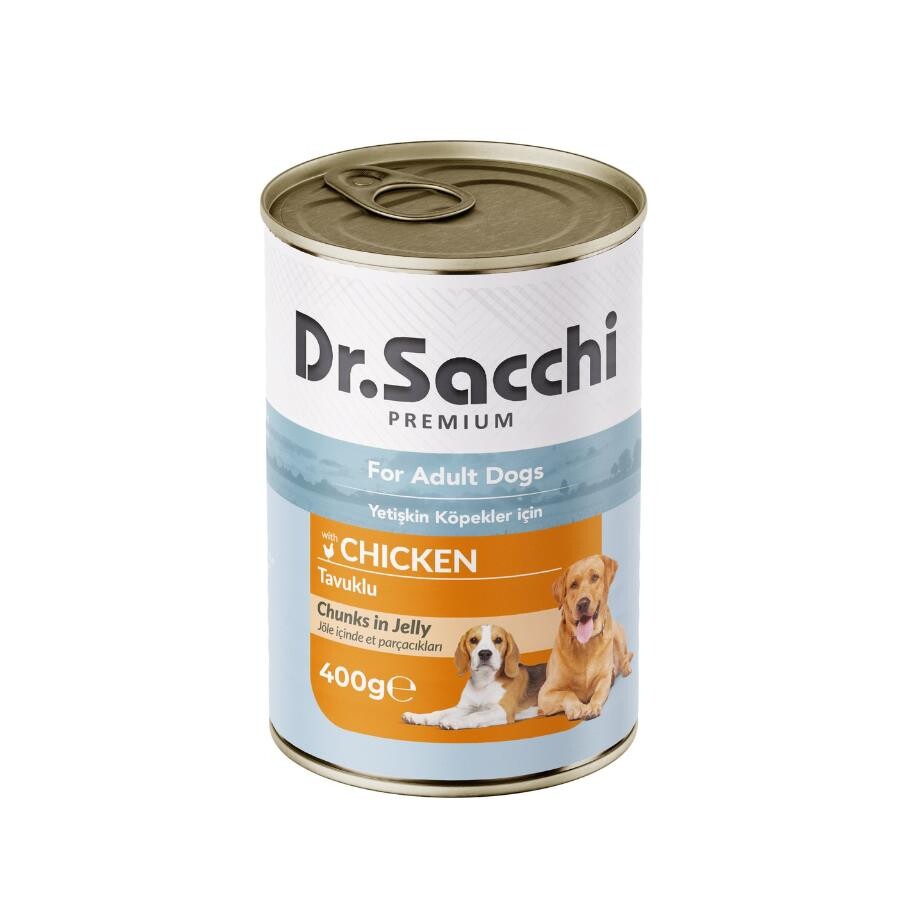 Dr. Sacchi Tavuklu Köpek Konservesi 400 GR | SRC: Barcode: 8690286598111